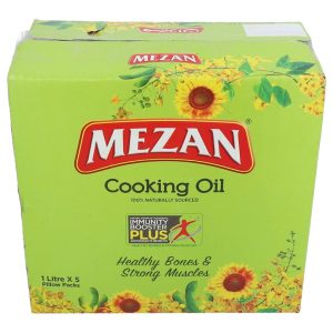 Mezan Cooking Oil 1 Ltr x 5