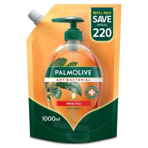 Palmolive Liquid Handwash White Tea Anti bacterial 1000 ml