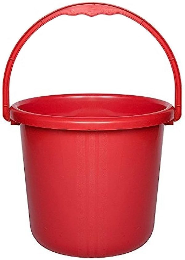 Plastic Bucket Red Medium