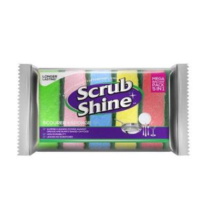 Scrub Shine Regular Sponge 5 in 1 bachat pack