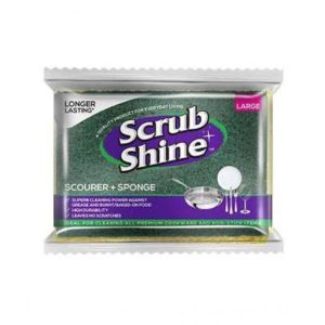 Scrub Shine Scourer and Sponge 1 Pair
