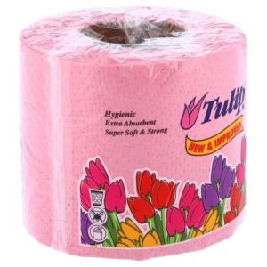 Tulip Toilet Roll Pink Normal