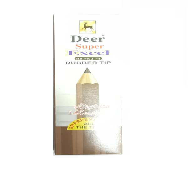 Deer Super Excel Pencils With Eraser Pack of 12