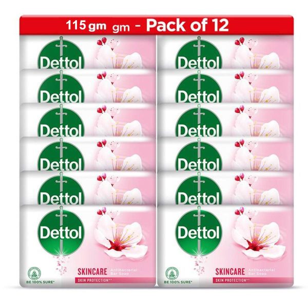 Dettol Soap Skin Care 115 g x 12