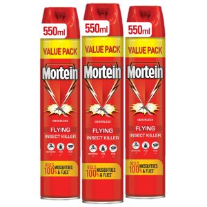 Mortein Flying Insect killer 550 ml x 3