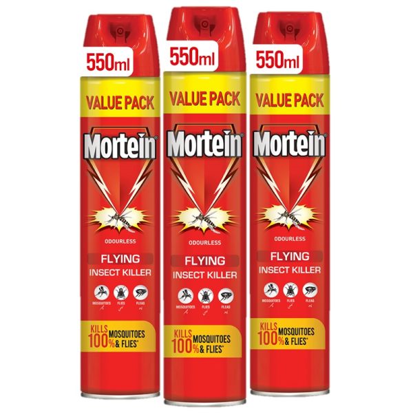 Mortein Flying Insect killer 550 ml x 3