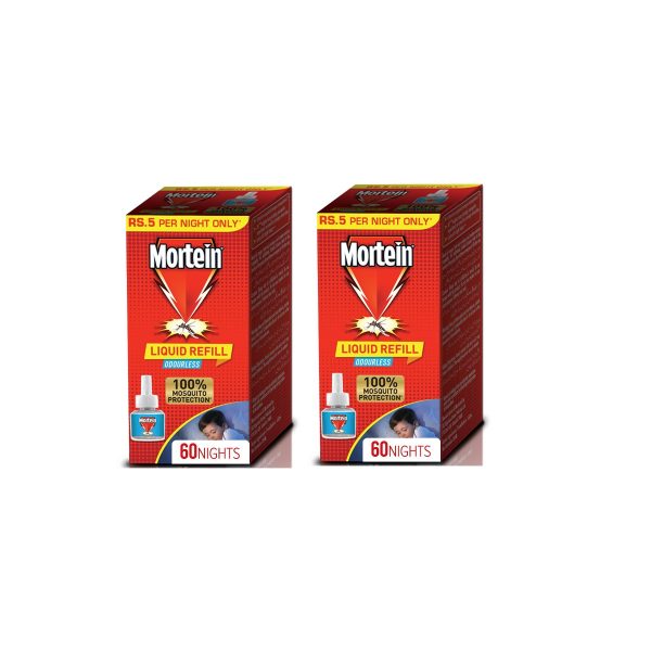 Mortein Mosquito Repellent Odourless 60 Nights x 2